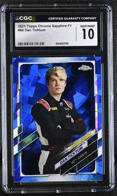 2021 Topps Chrome #66 Dan Ticktum Future Stars CGC 10