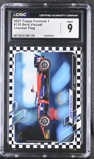 2021 Topps #135 Bent Viscaal Checker Flag CGC 9