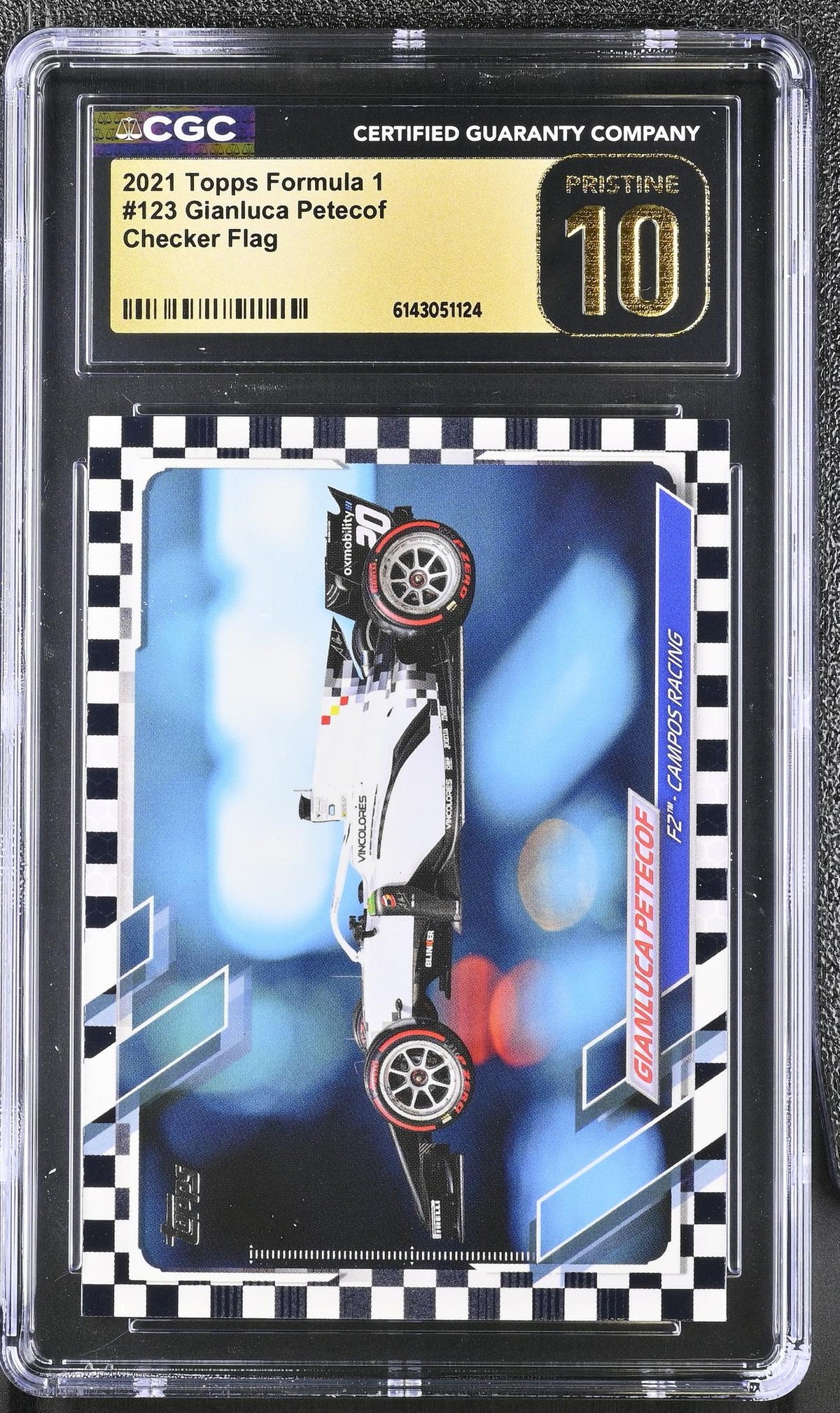 2021 Topps #123 Gianluca Petecof Checker Flag CGC 10