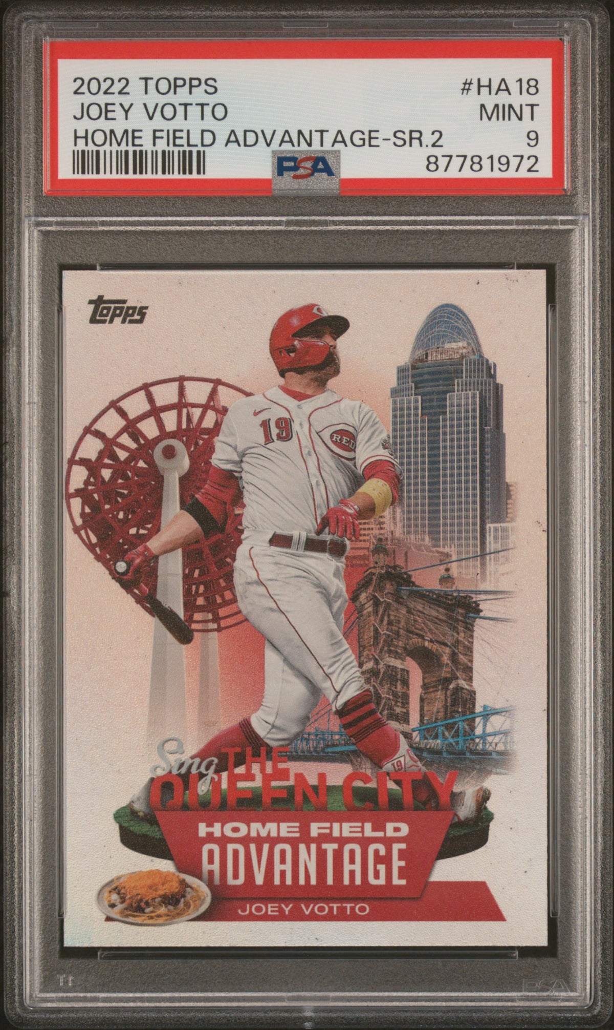 2022 Topps Home Field Advantage Joey Votto #HA18 PSA 9