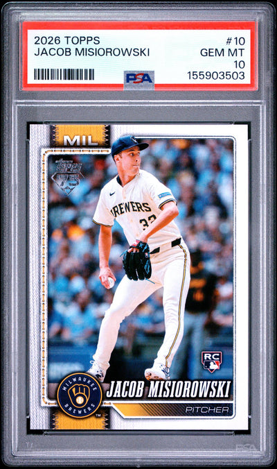 2026 Topps Jacob Misiorowski #10 PSA 10