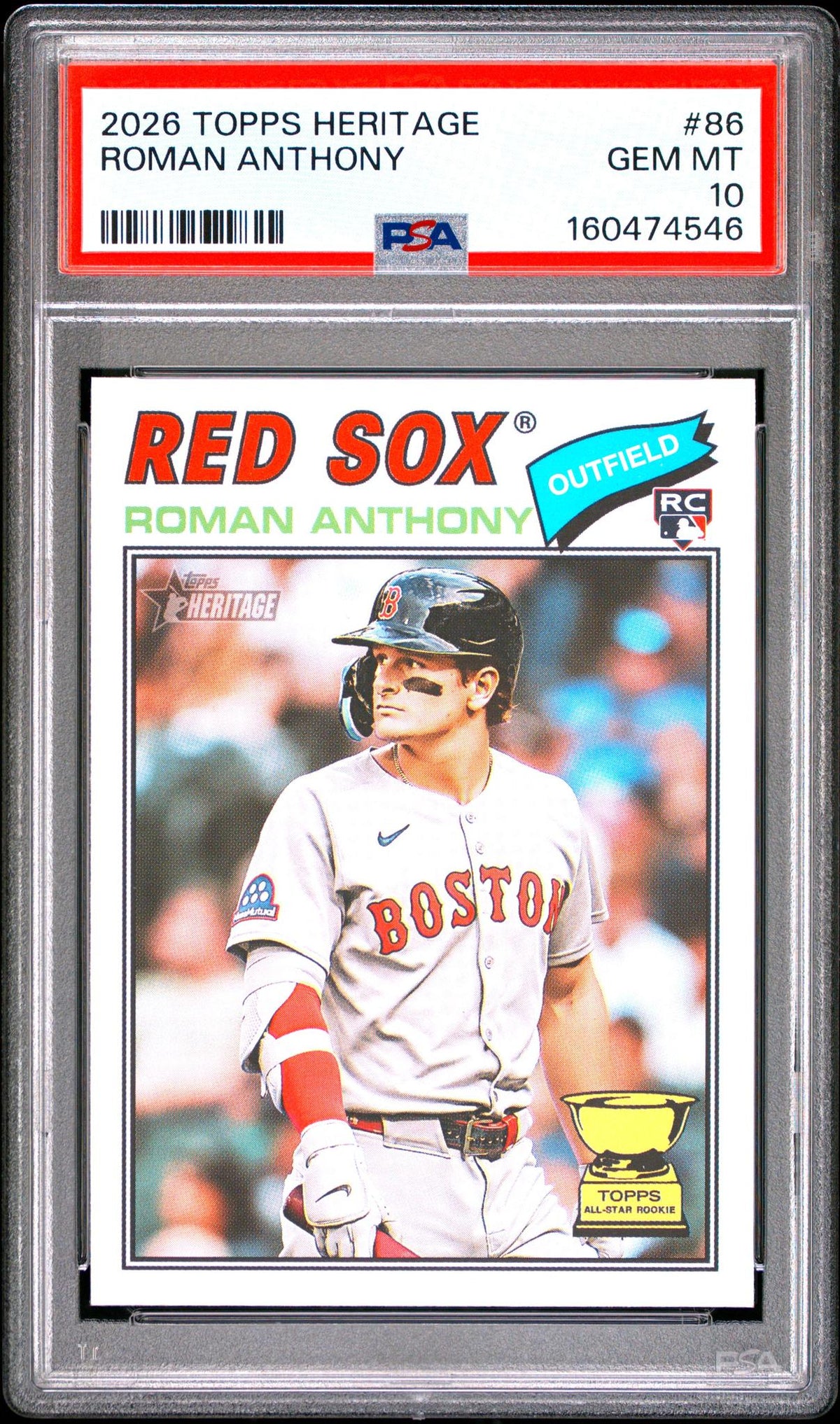 2026 Topps Heritage Roman Anthony #86 PSA 10