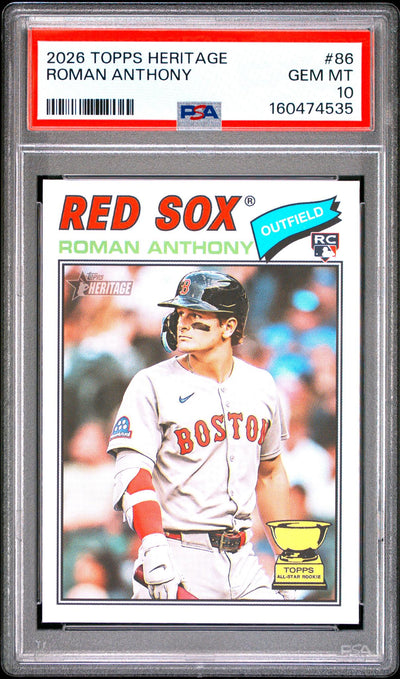 2026 Topps Heritage Roman Anthony #86 PSA 10