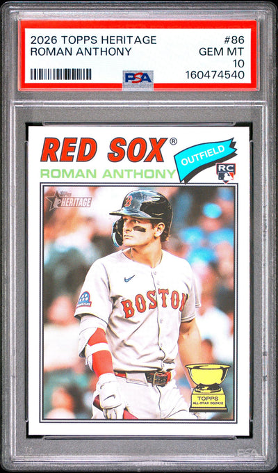 2026 Topps Heritage Roman Anthony #86 PSA 10