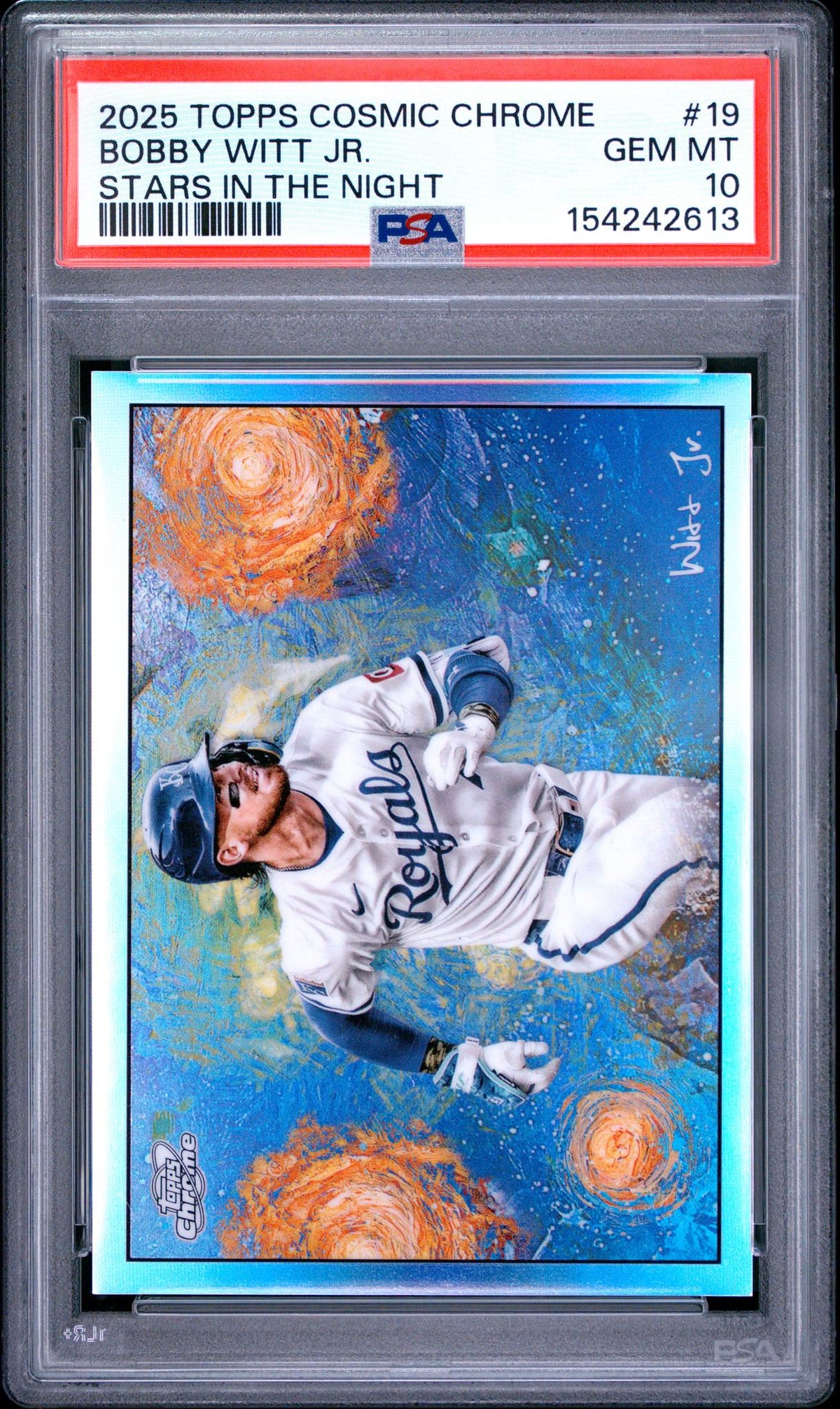 2025 Topps Cosmic Chrome Stars In the Night Bobby Witt Jr. #STN19 PSA 10