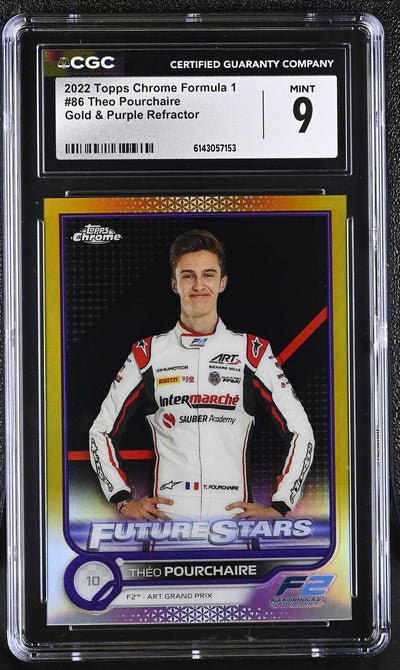 2022 Topps Chrome #86 Theo Pourchaire Future Stars CGC 9