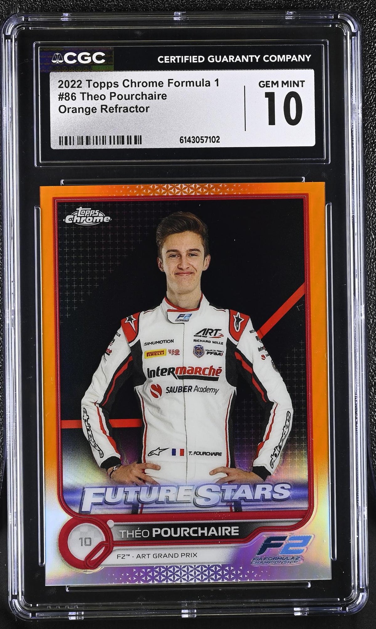 2022 Topps Chrome #86 Theo Pourchaire Future Stars CGC 10