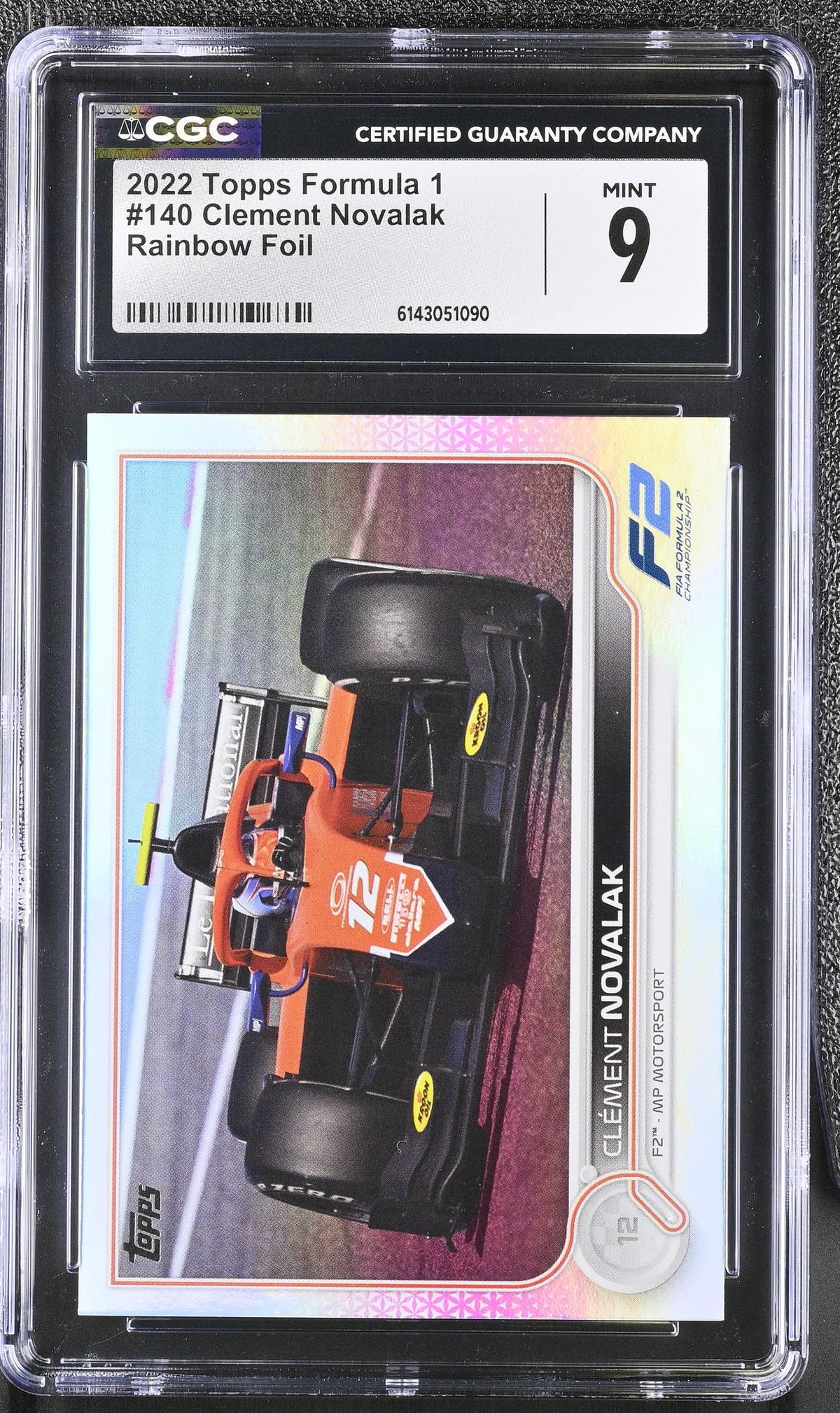 2022 Topps #140 Clément Novalak Rainbow Foil CGC 9