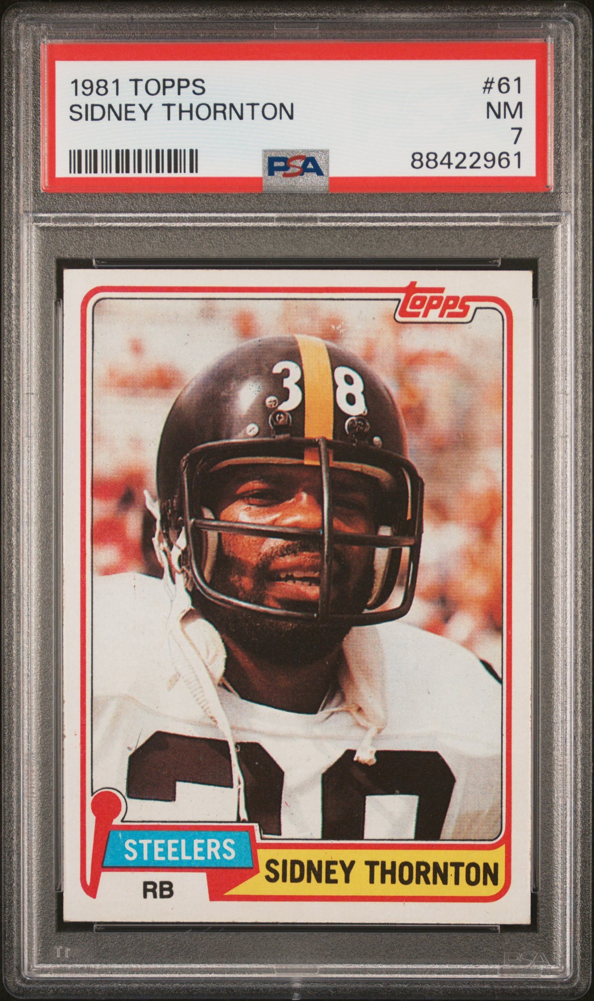 1981 Topps Sidney Thornton #61 PSA 7