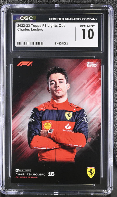 2022 Topps #16 Charles Leclerc Lights Out CGC 10