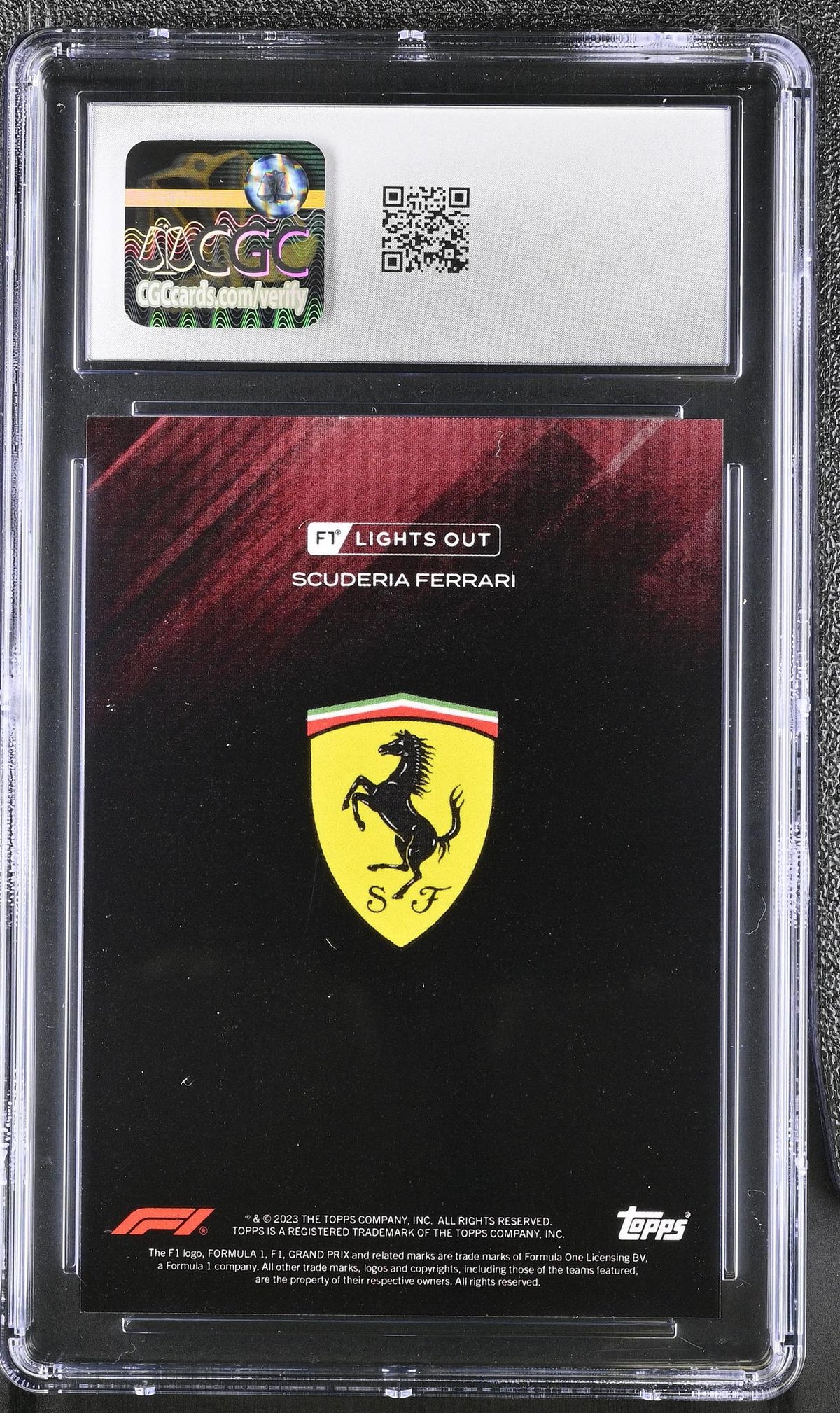 2022 Topps #16 Charles Leclerc Lights Out CGC 10