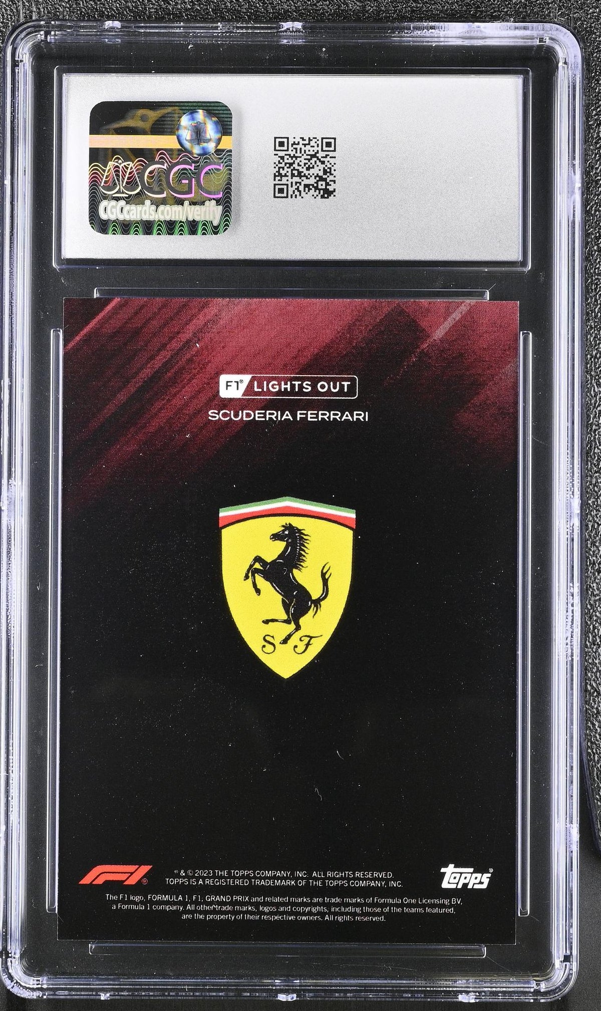 2022 Topps F1 #16 Charles Leclerc Lights Out CGC 10