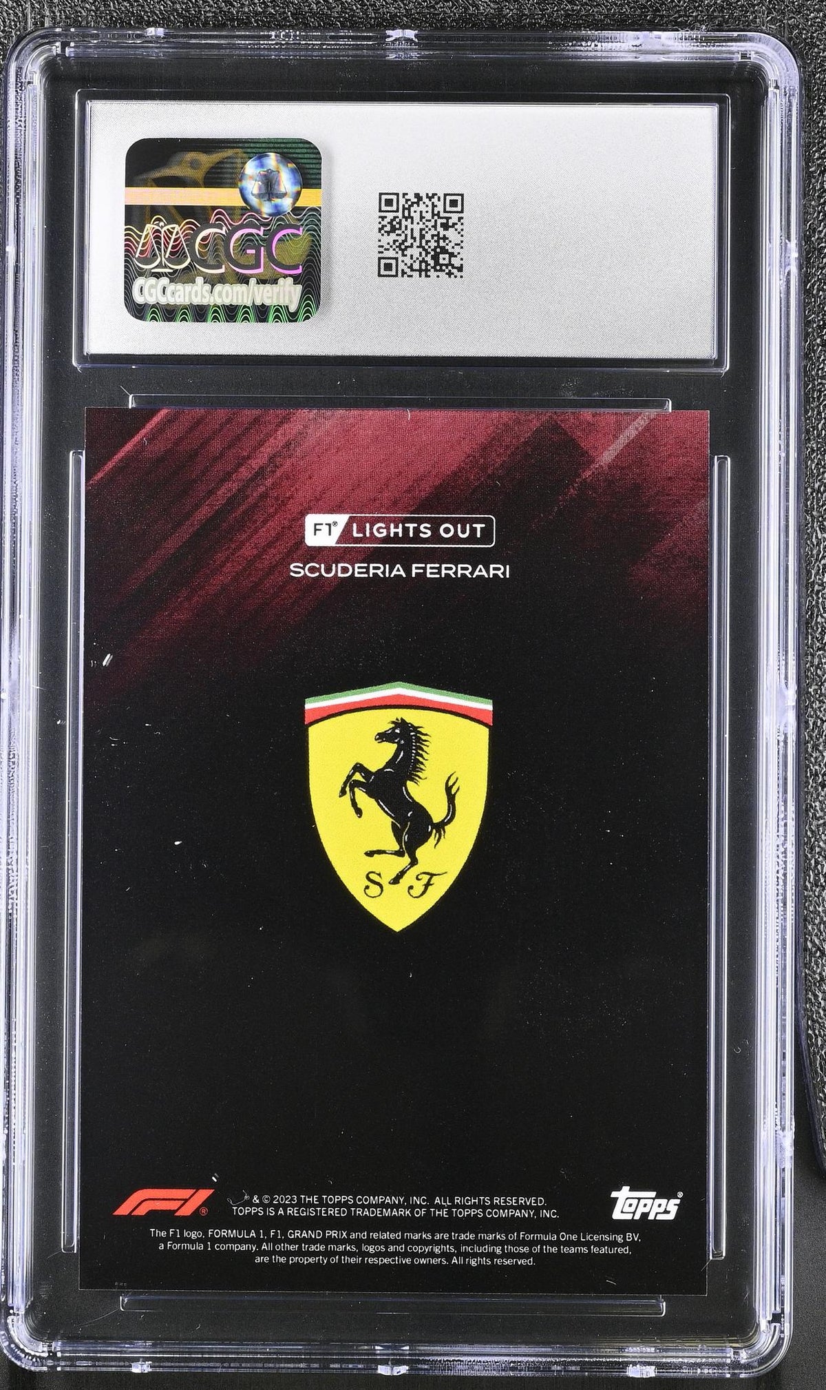 2022 Topps #16 Charles Leclerc Lights Out CGC 10