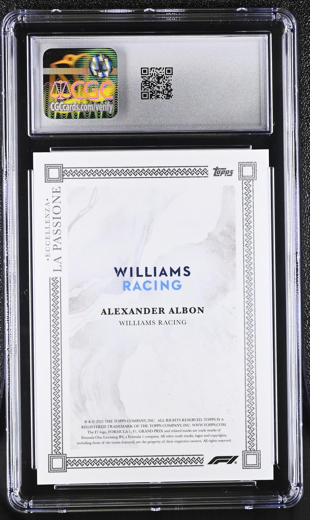 2023 Eccellenza Alexander Albon La Passione CGC 10