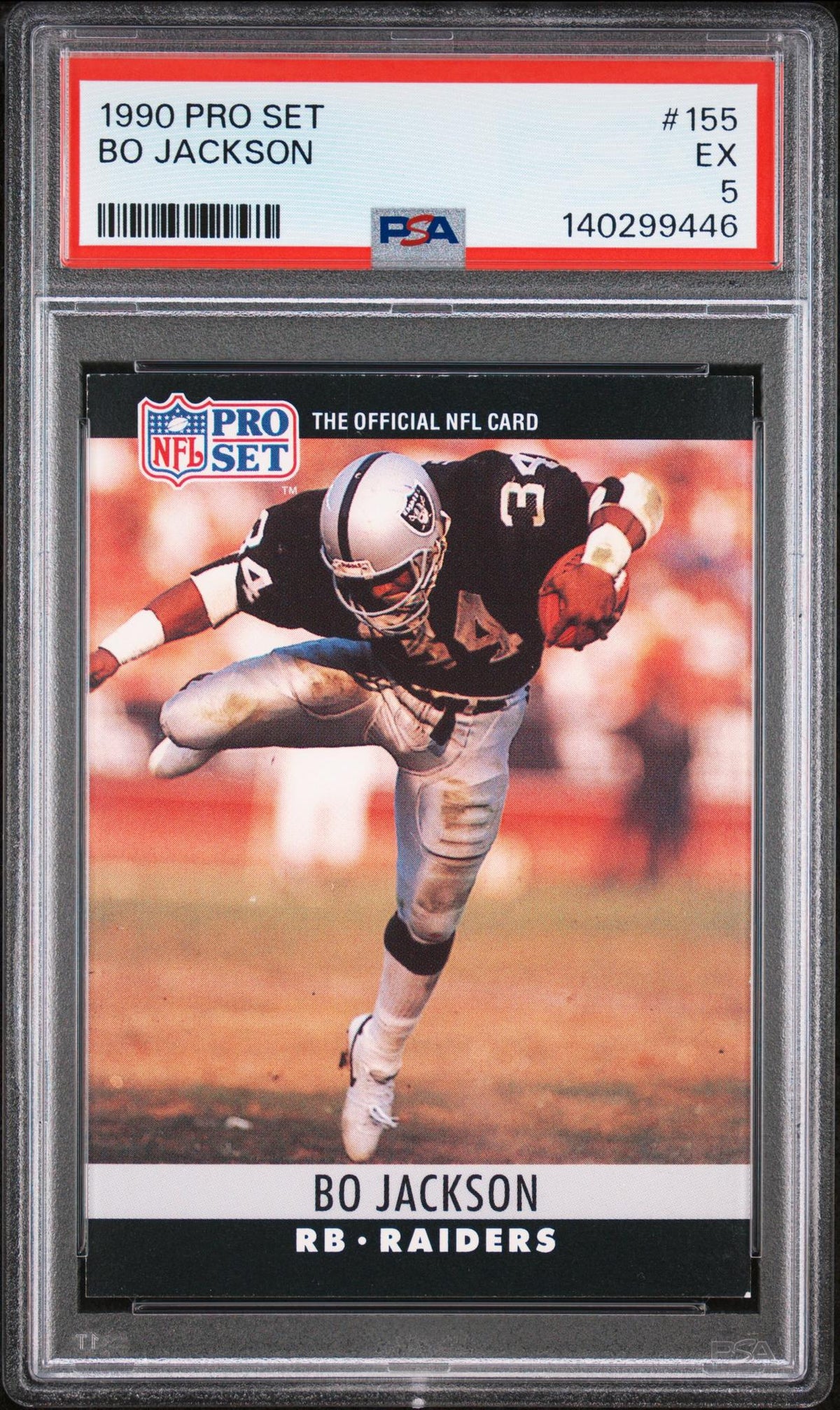 1990 Pro Set Bo Jackson #155 PSA 5