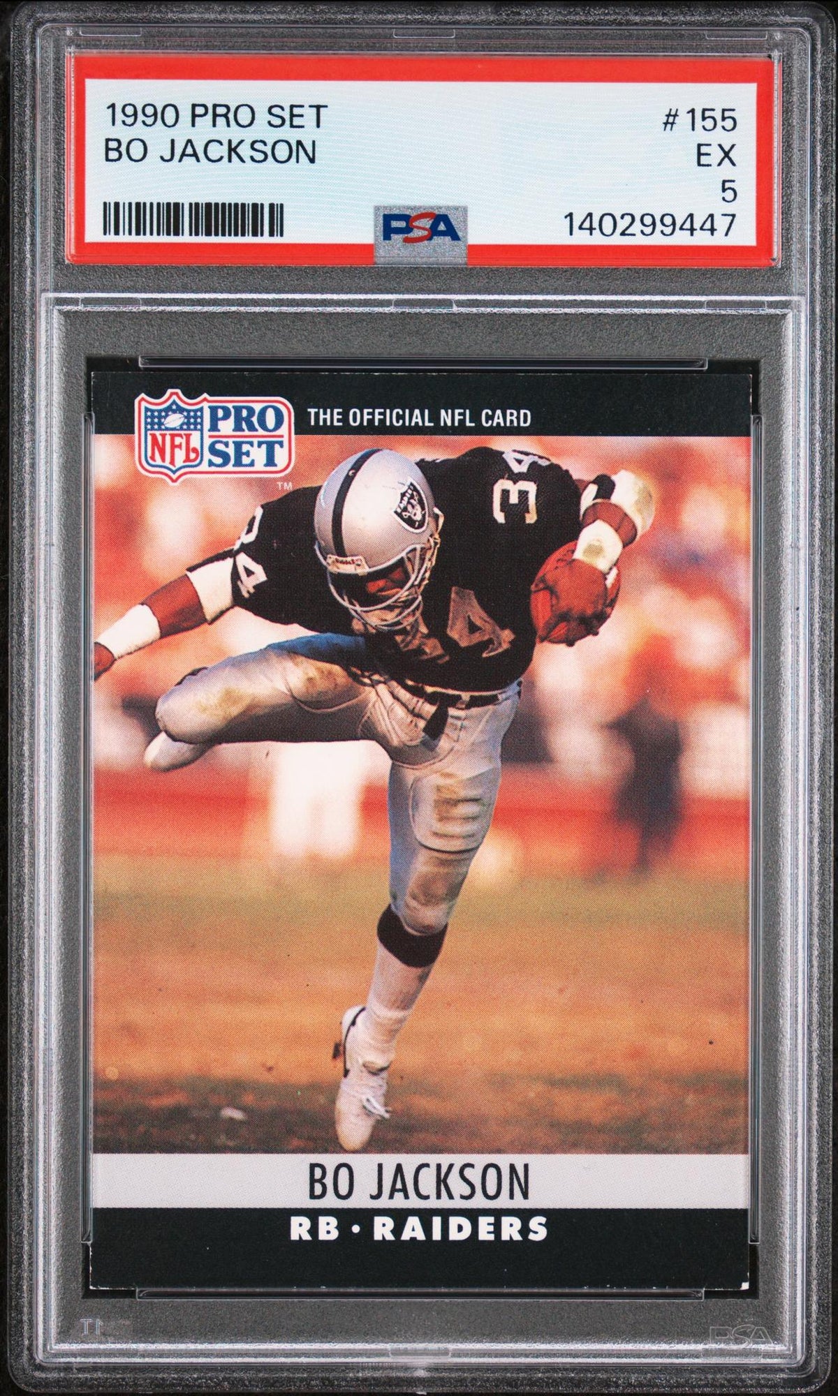 1990 Pro Set Bo Jackson #155 PSA 5