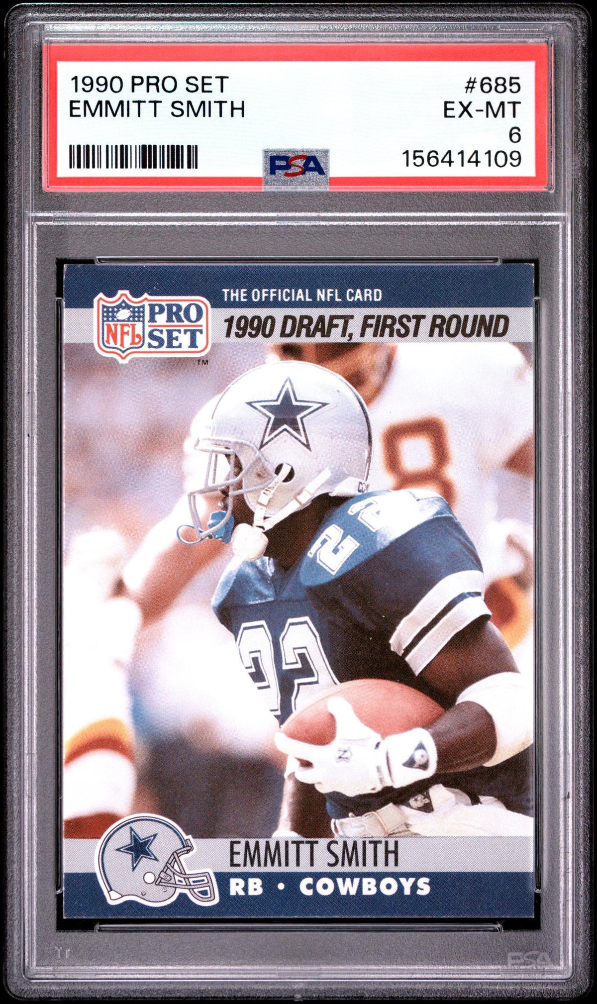 1990 Pro Set Emmitt Smith #685 PSA 6