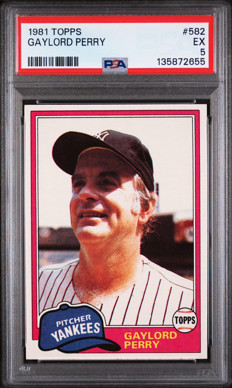 1981 Topps Gaylord Perry #582 PSA 5