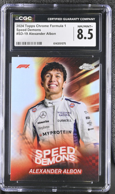 2024 Topps Chrome #SD-19 Alexander Albon Speed Demons CGC 8.5