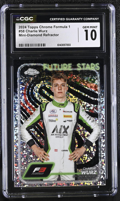 2024 Topps Chrome #58 Charlie Wurz Future Stars CGC 10