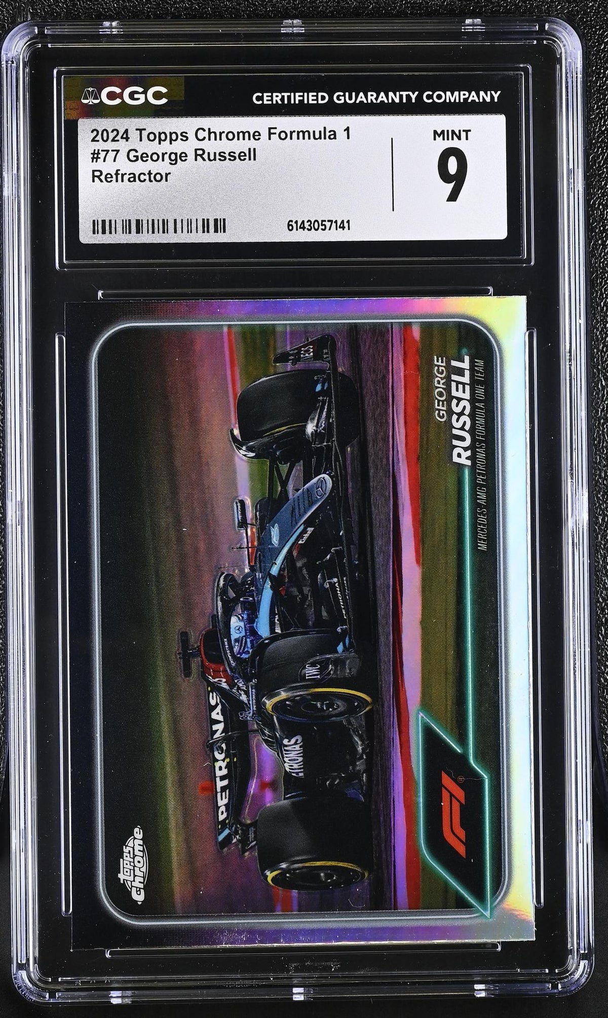 2024 Topps Chrome #77 George Russell Refractor CGC 9