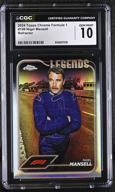 2024 Topps Chrome #199 Nigel Mansell Legends CGC 10