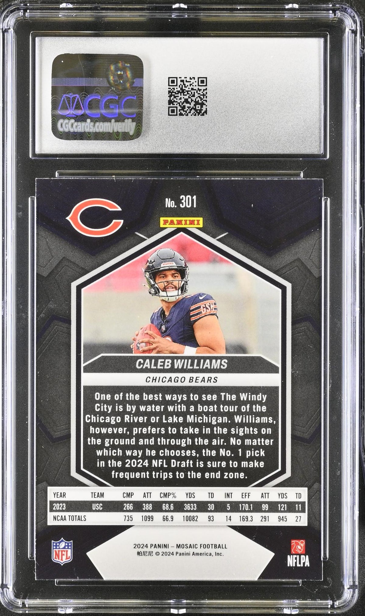 2024 Mosaic #301 Caleb Williams CGC 10