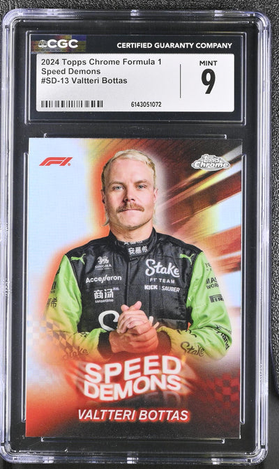 2024 Topps Chrome #SD-13 Valtteri Bottas Speed Demons CGC 9