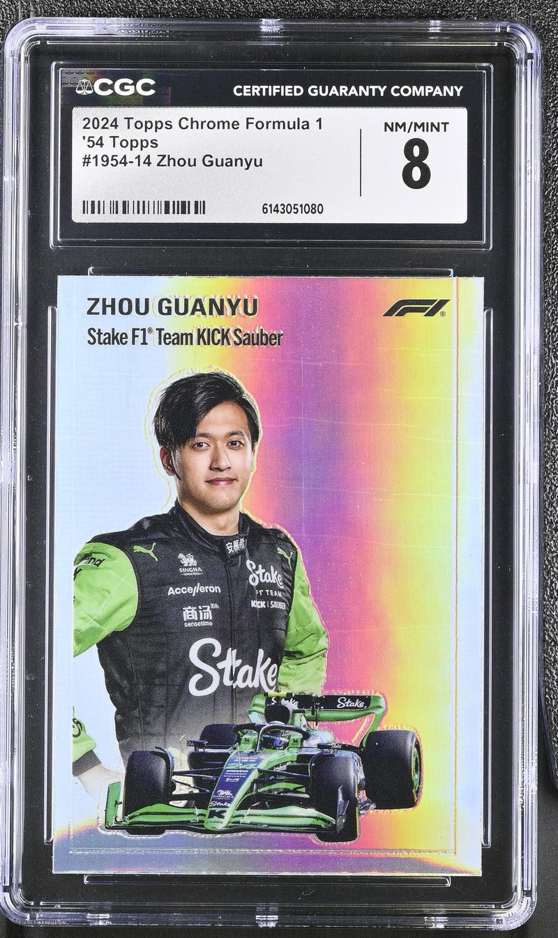 2024 Topps Chrome #1954-14 Zhou Guanyu CGC 8