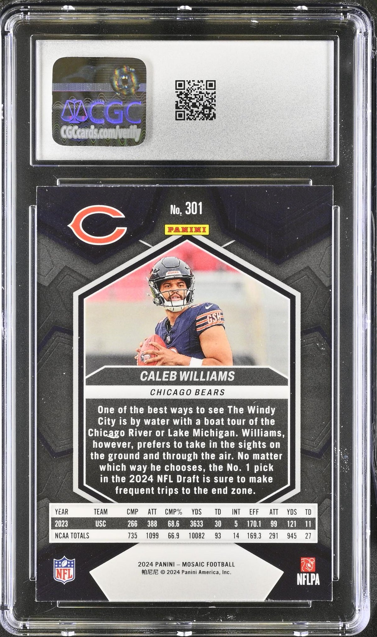 2024 Mosaic #301 Caleb Williams CGC 7.5