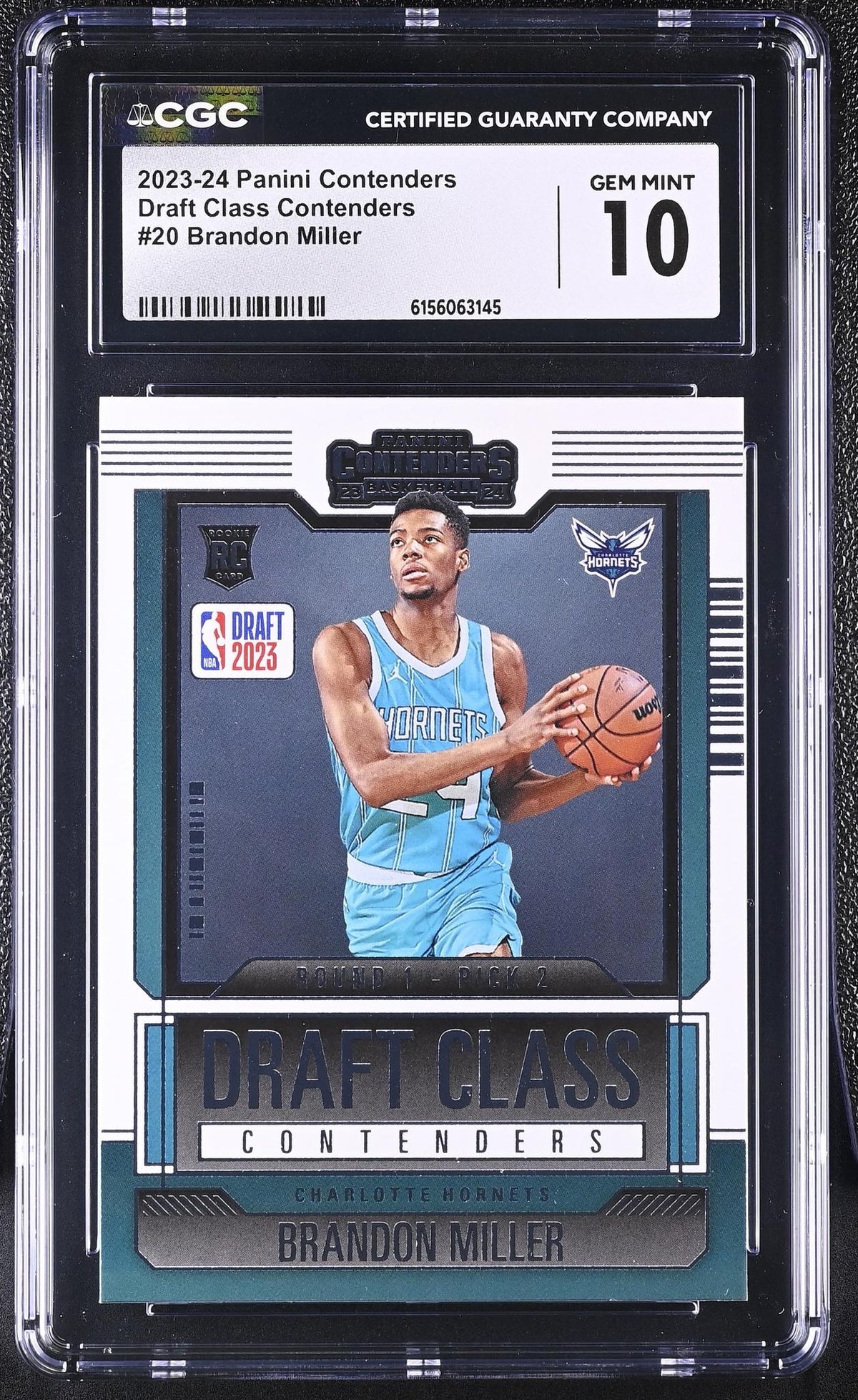 2023 Contenders #20 Brandon Miller Draft Class Contenders CGC 10