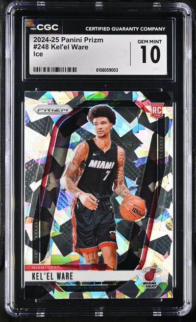 2024-25 Panini Prizm Kel'el Ware #248 Ice CGC 10