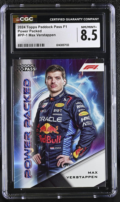 2024 Topps Paddock Pass F1 Max Verstappen #PP-1 Power Packed CGC 8.5