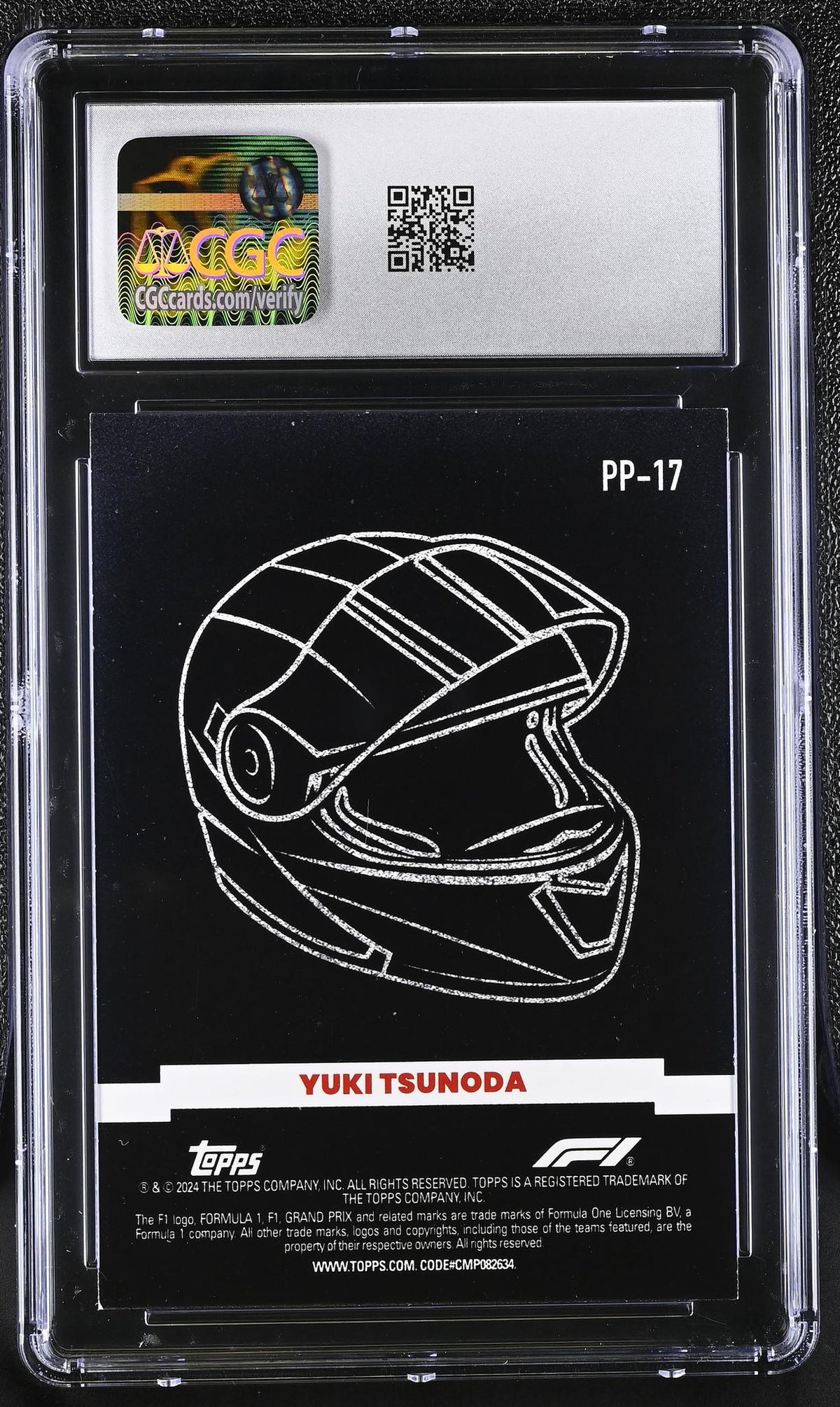 2024 Paddock Pass F1 #PP-17 Yuki Tsunoda Power Packed CGC 9