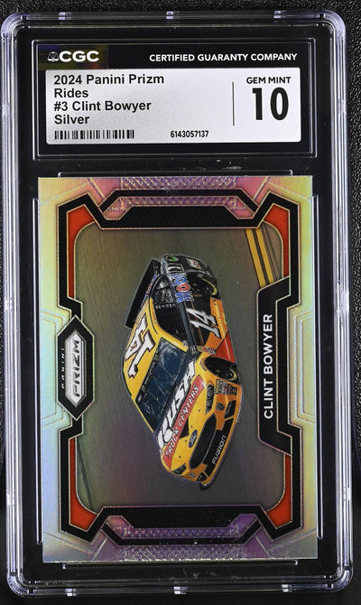 2024 Panini Prizm Rides Clint Bowyer #3 Silver CGC 10