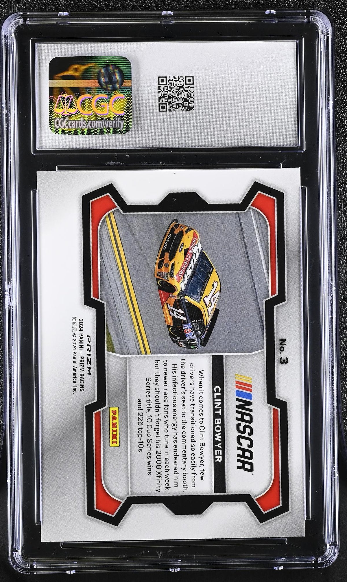 2024 Prizm #3 Clint Bowyer Rides CGC 10