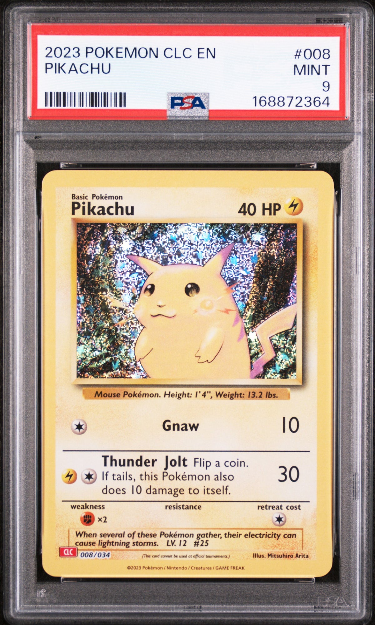 2023 Pokemon Classic Charizard and Ho Oh Ex Deck Pikachu #008 PSA 9