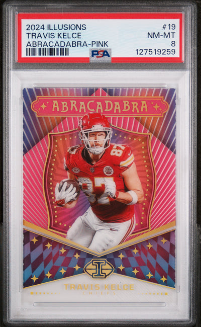 2024 Illusions Abracadabra Travis Kelce #19 PSA 8