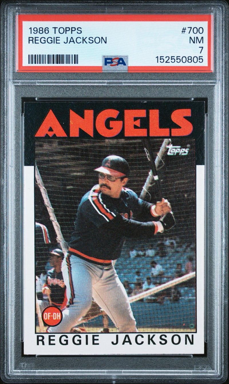 1986 Topps Reggie Jackson #700 PSA 7