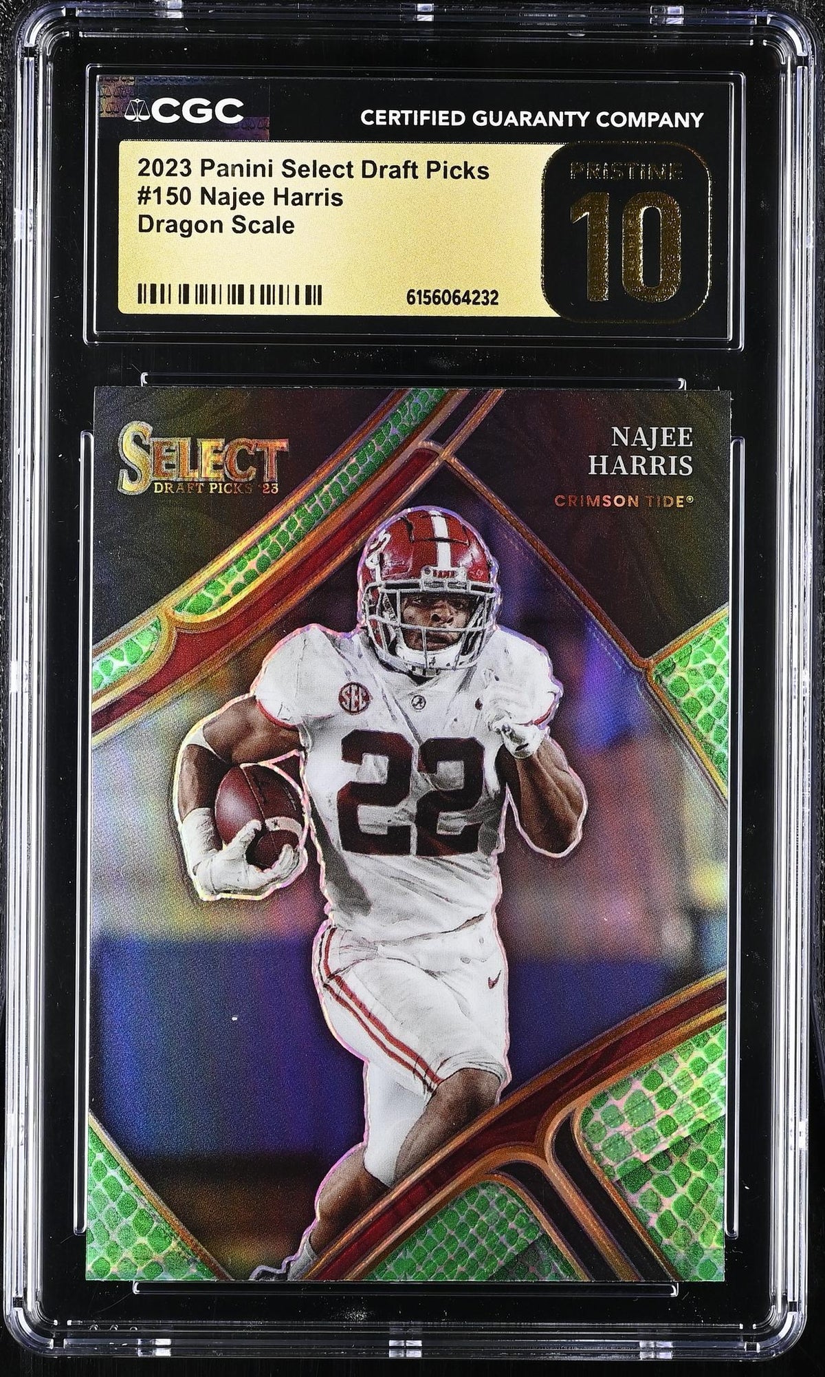 2023 Select Draft Picks #150 Najee Harris Dragon Scale CGC 10