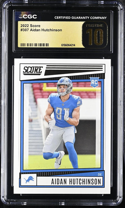 2022 Score Aidan Hutchinson #307 RC CGC Pristine 10