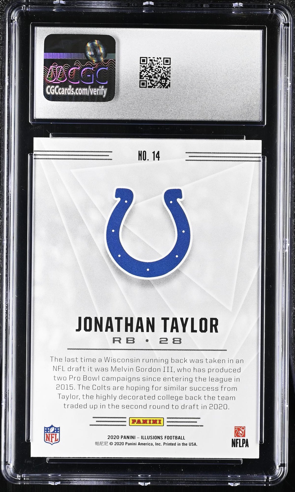 2020 Panini Illusions #14 Jonathan Taylor CGC 10
