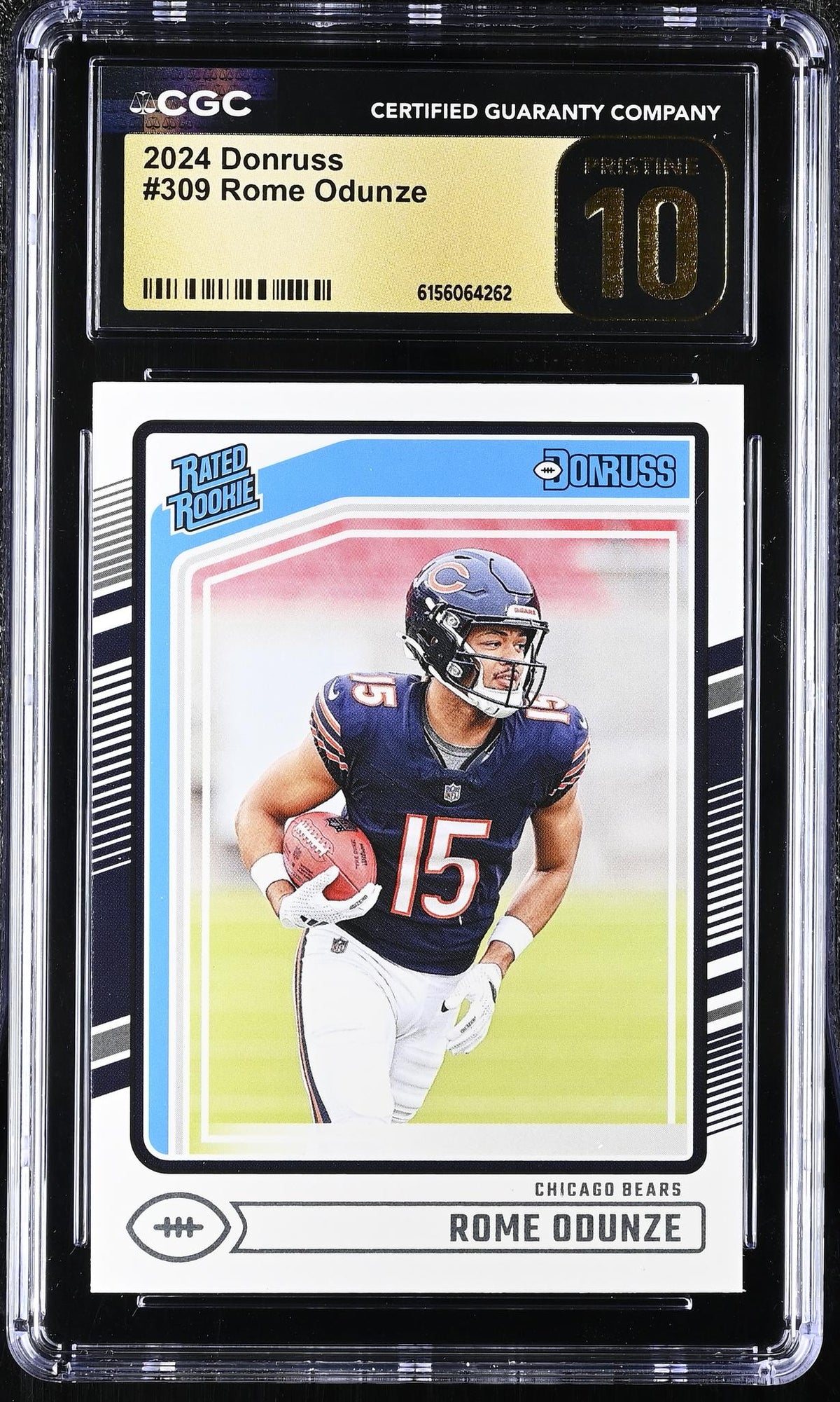 2024 Donruss #309 Rome Odunze Rated Rookie CGC 10