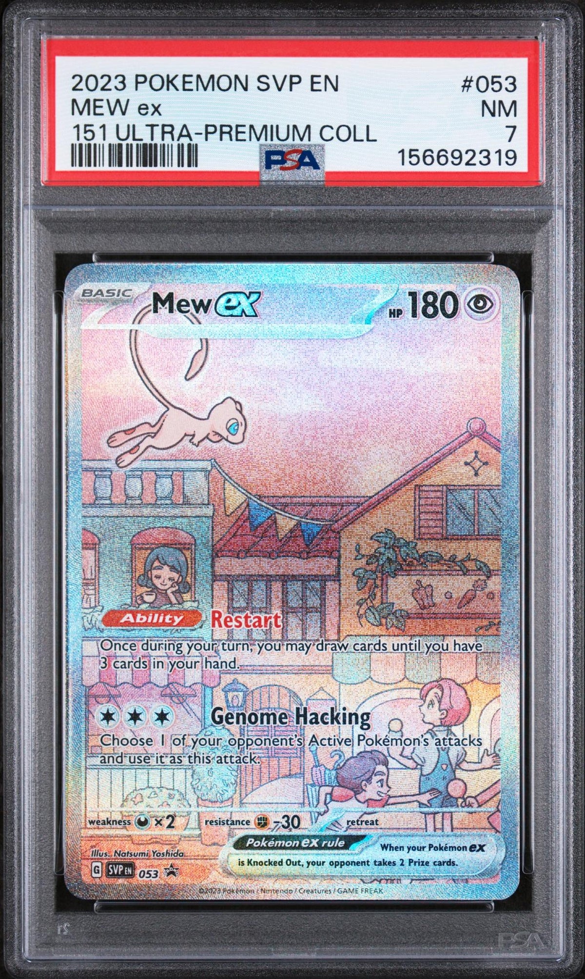 2023 Pokemon Scarlet and Violet Black Star Promo 151 Ultra Premium Collection Mew Ex #053 PSA 7