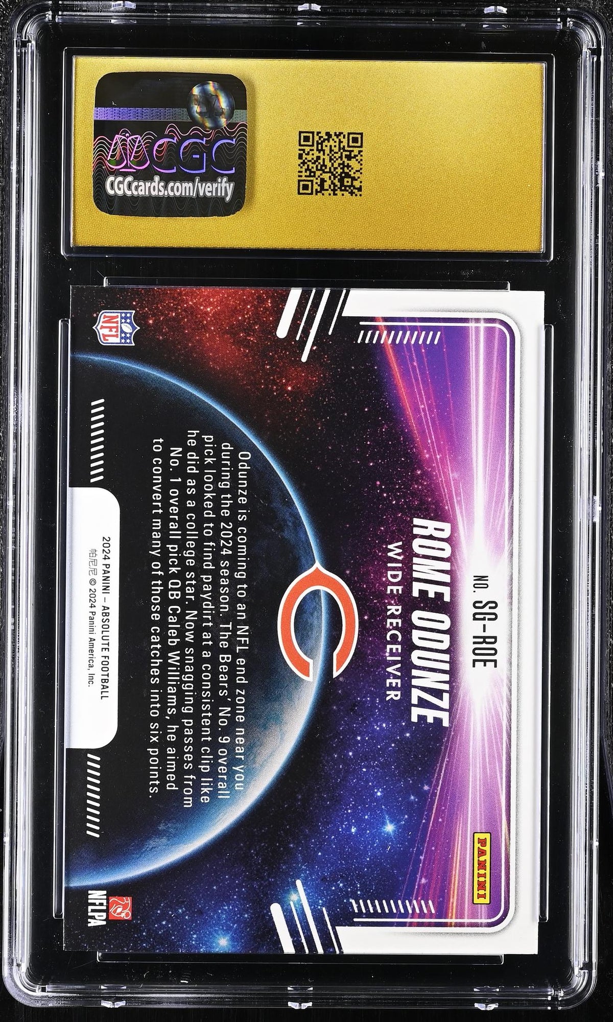 2024 Absolute #SG-ROE Rome Odunze Star Gazing CGC 10