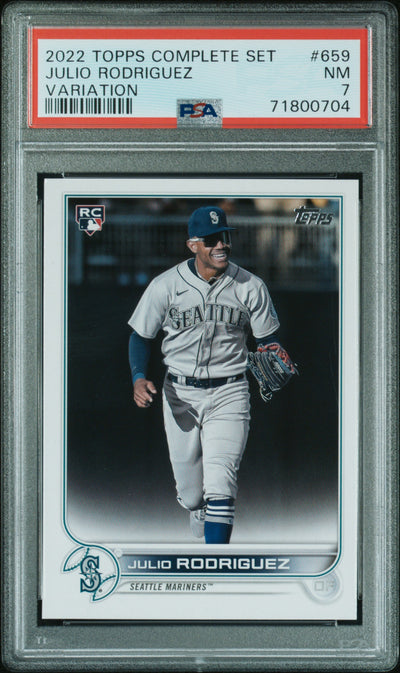 2022 Topps Complete Set Variation Julio Rodriguez #659 PSA 7