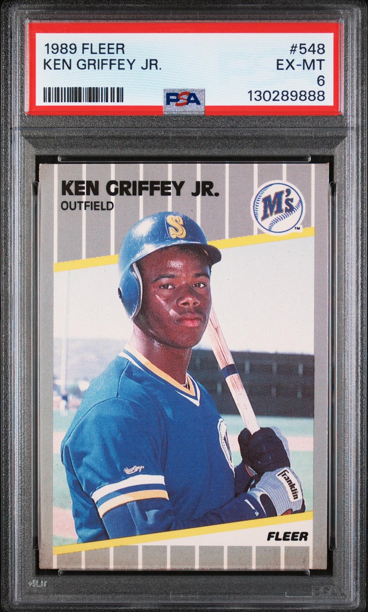 1989 Fleer Ken Griffey Jr. #548 PSA 6