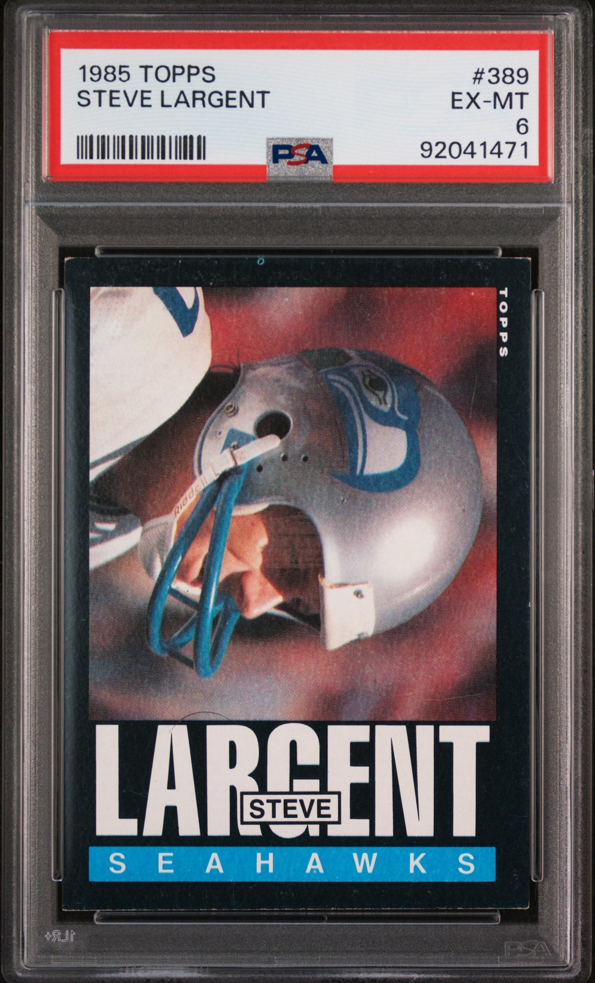 1985 Topps Steve Largent #389 PSA 6