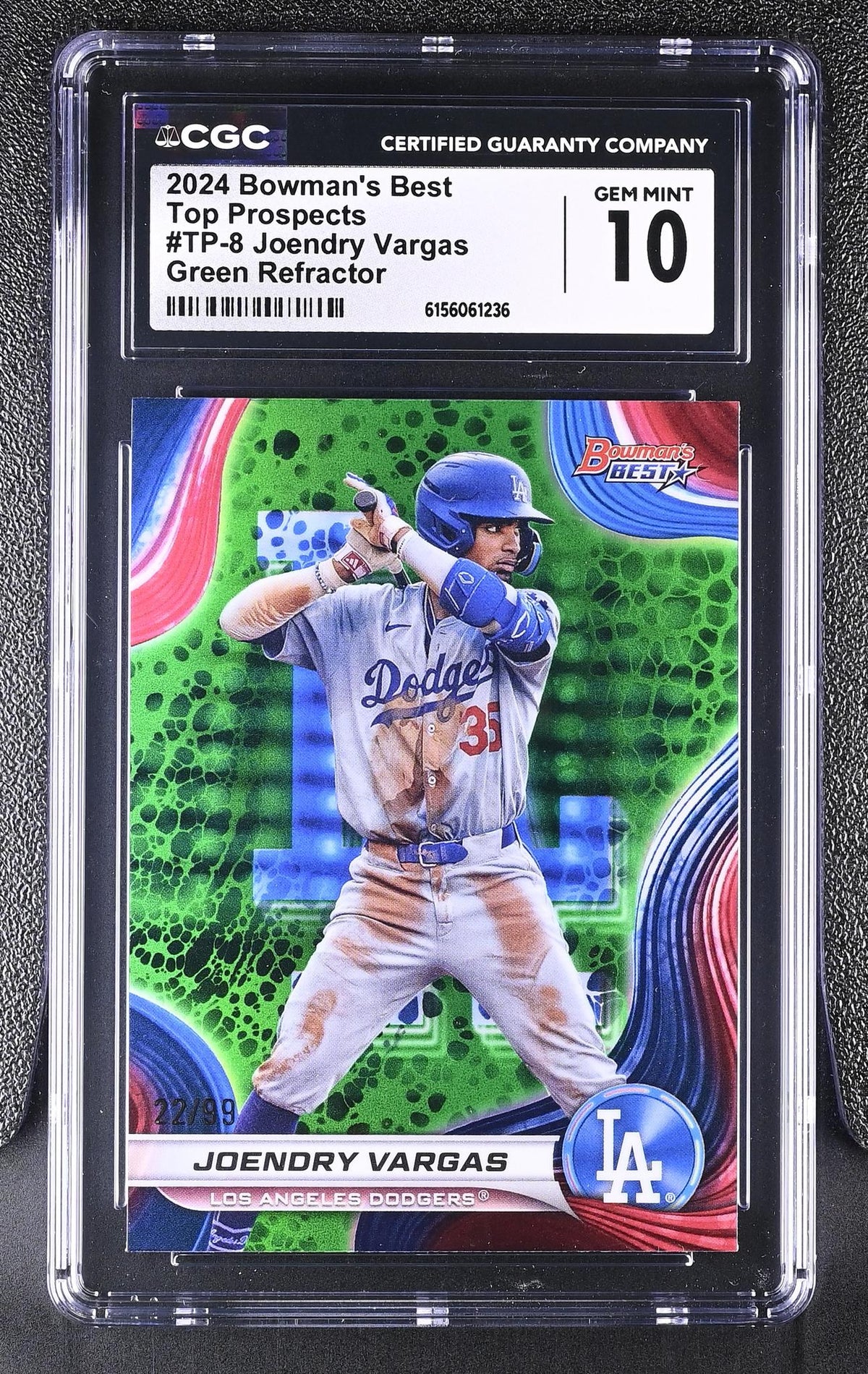 2024 Bowman's Best #TP-8 Joendry Vargas Top Prospects CGC 10