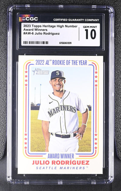 2023 Topps Heritage Award Winners Julio Rodríguez #AW-6 CGC 10